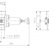 Polmac pressure valve with lock position diagram